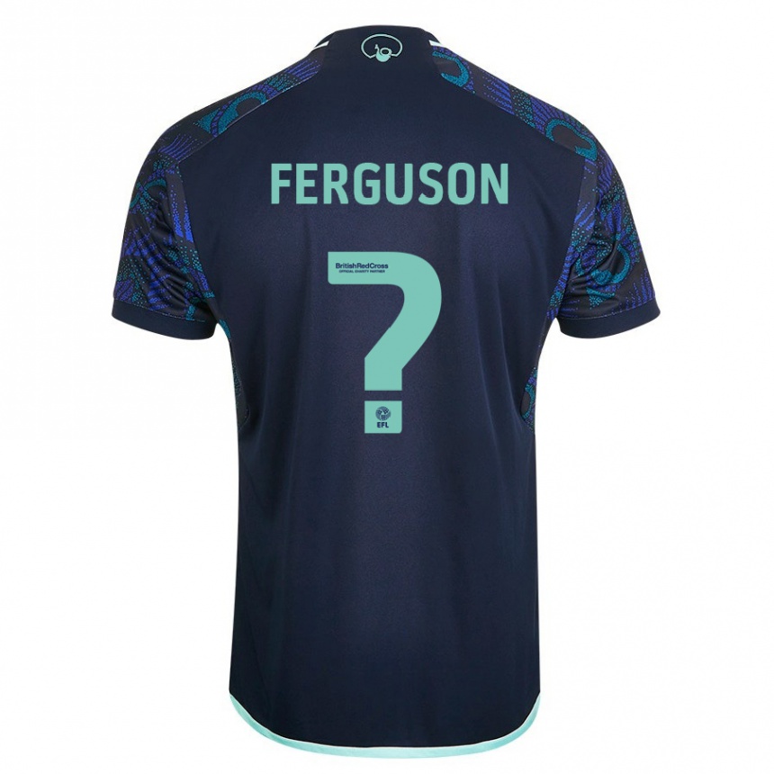 Kids Football Connor Ferguson #0 Blue Away Jersey 2023/24 T-Shirt Canada