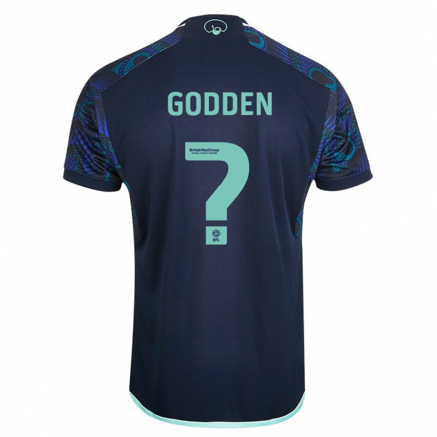 Kids Football Scott Godden #0 Blue Away Jersey 2023/24 T-Shirt Canada