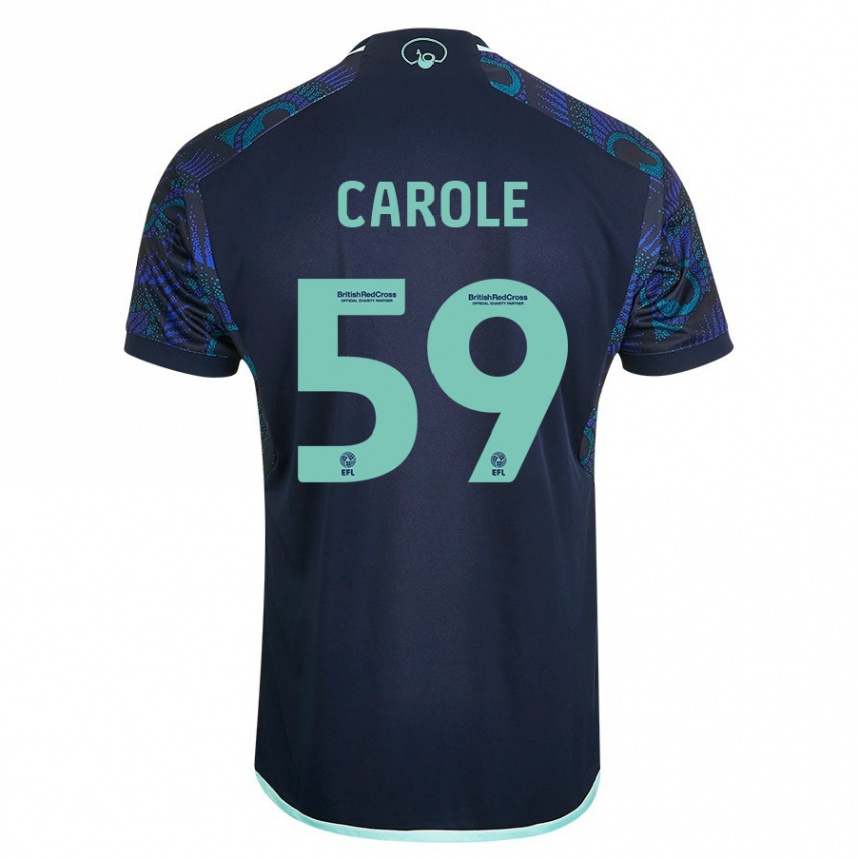 Kids Football Keenan Carole #59 Blue Away Jersey 2023/24 T-Shirt Canada