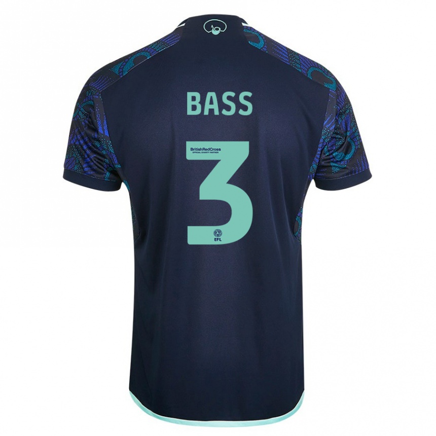 Kids Football Rebekah Bass #3 Blue Away Jersey 2023/24 T-Shirt Canada