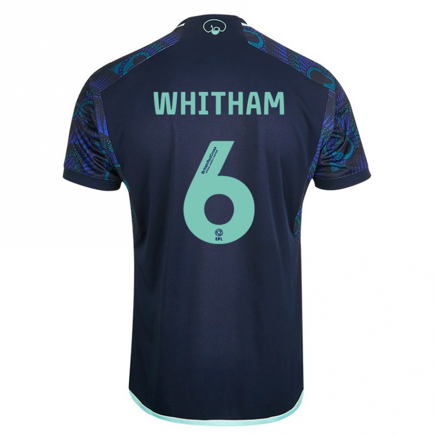 Kids Football Danielle Whitham #6 Blue Away Jersey 2023/24 T-Shirt Canada