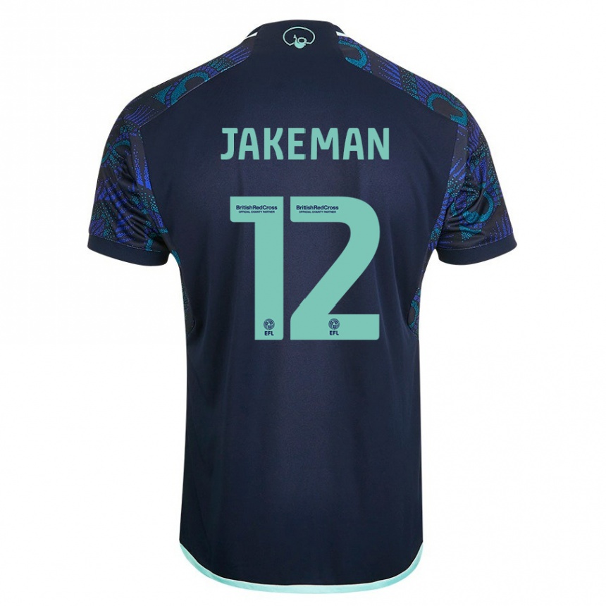 Kids Football Harriet Jakeman #12 Blue Away Jersey 2023/24 T-Shirt Canada