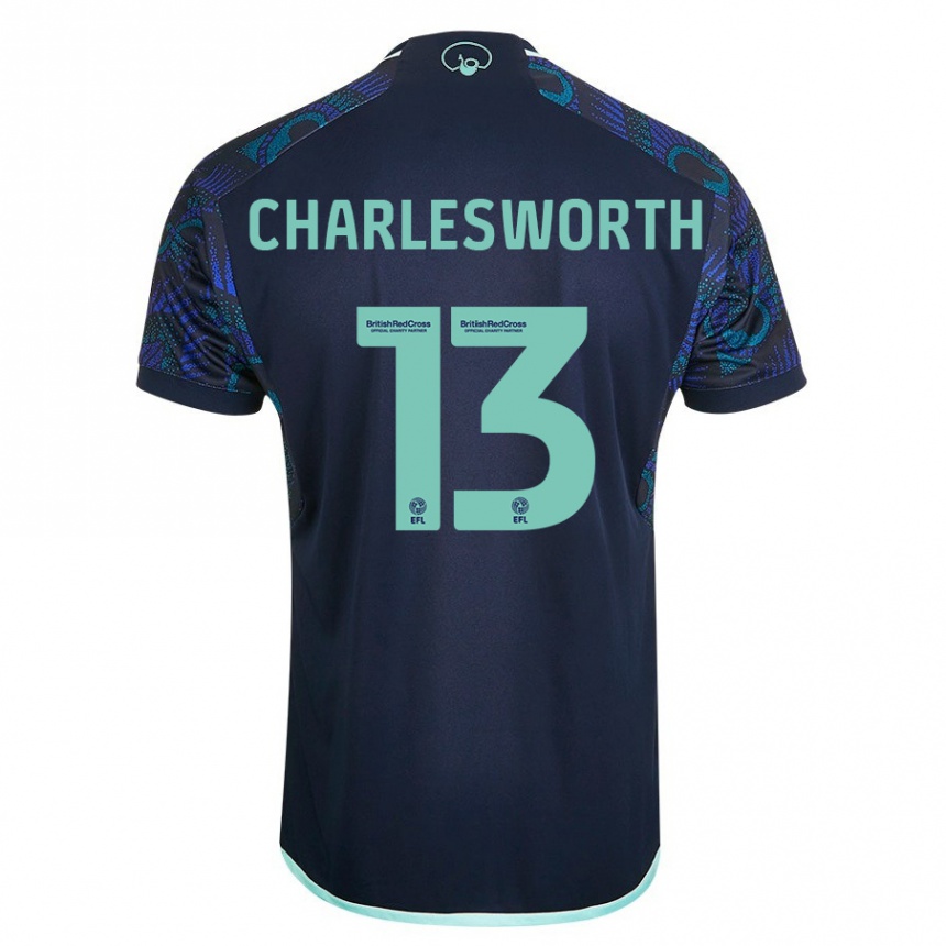 Enfant Football Maillot Millie Robshaw-Charlesworth #13 Bleu Tenues Extérieur 2023/24 Canada