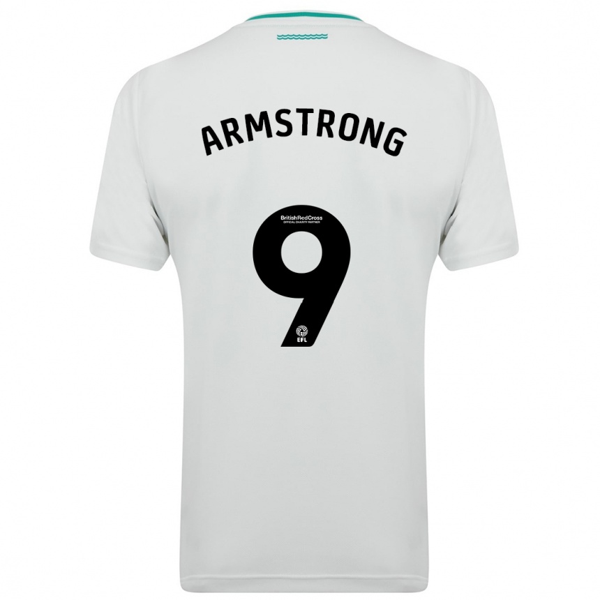 Kids Football Adam Armstrong #9 White Away Jersey 2023/24 T-Shirt Canada