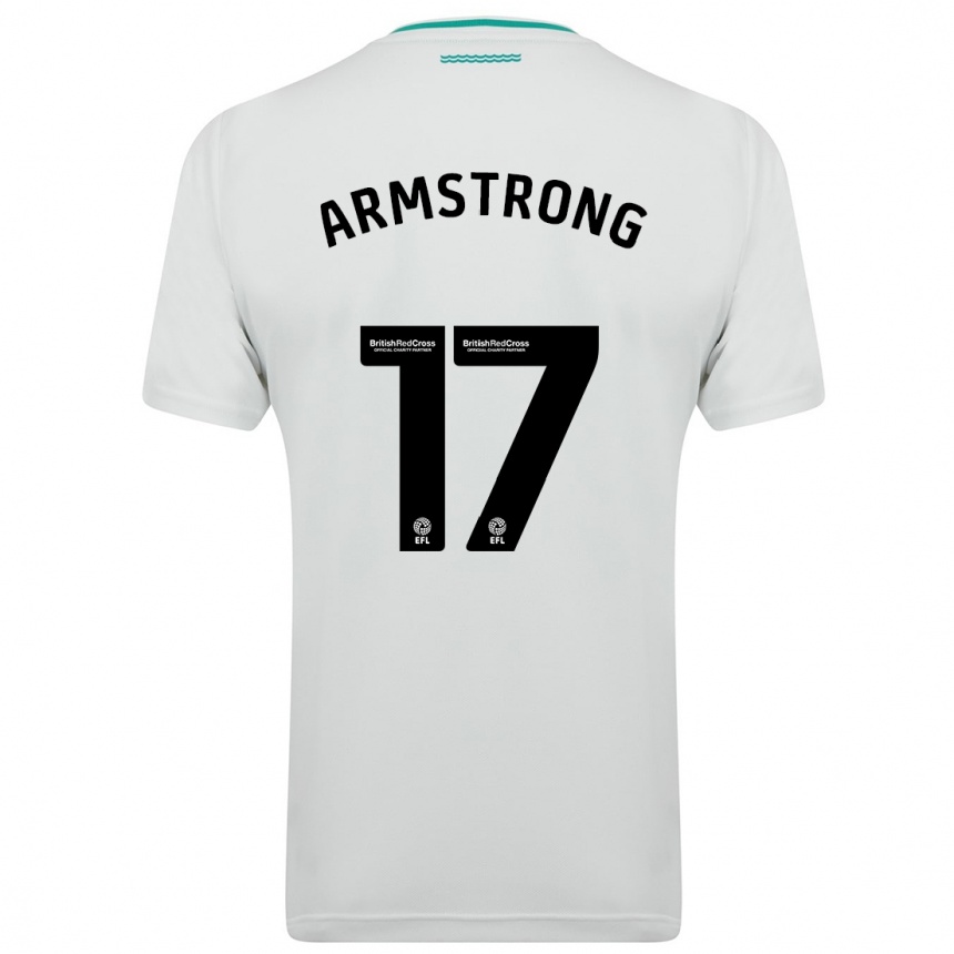 Kids Football Stuart Armstrong #17 White Away Jersey 2023/24 T-Shirt Canada