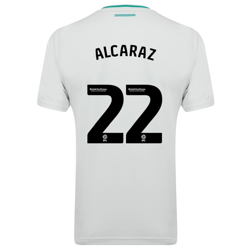 Enfant Football Maillot Carlos Alcaraz #22 Blanc Tenues Extérieur 2023/24 Canada