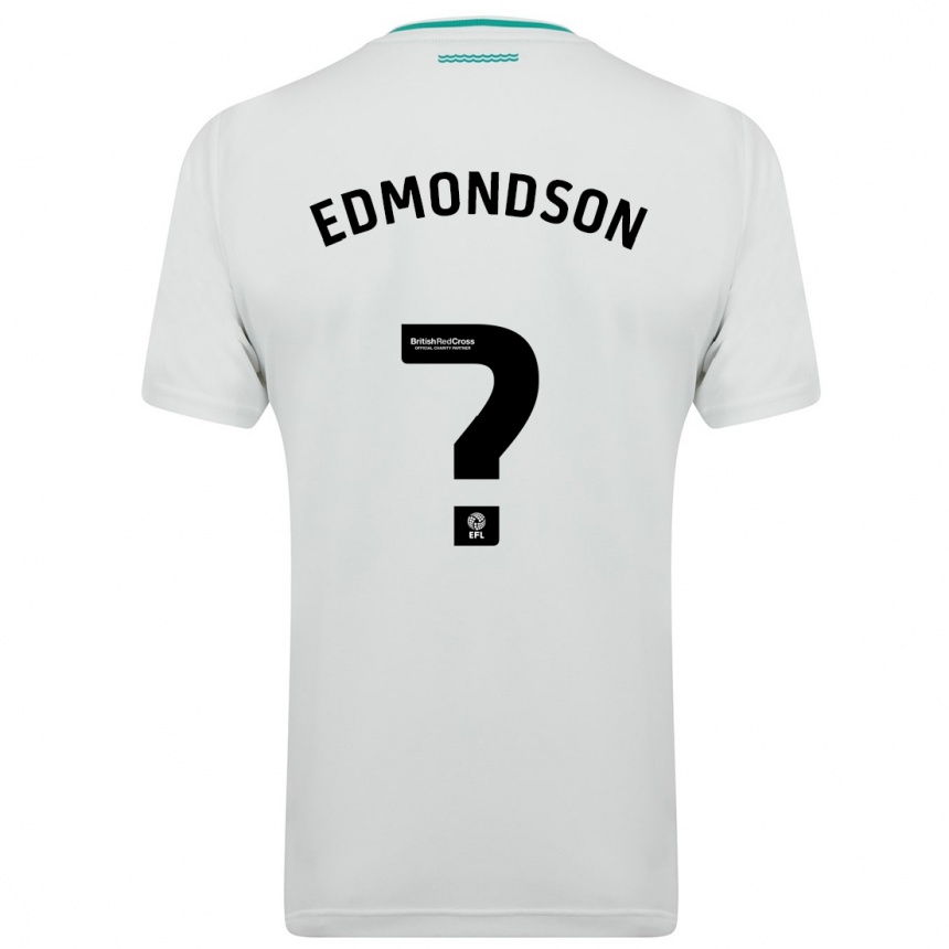 Kids Football Tyler Edmondson #0 White Away Jersey 2023/24 T-Shirt Canada