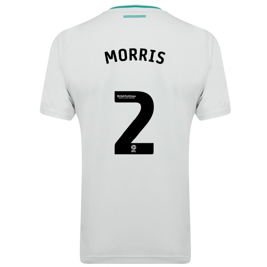 Kids Football Ella Morris #2 White Away Jersey 2023/24 T-Shirt Canada