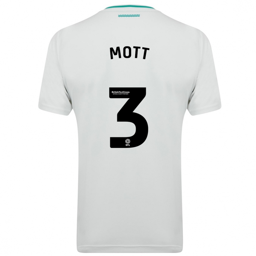 Enfant Football Maillot Millicent Mott #3 Blanc Tenues Extérieur 2023/24 Canada