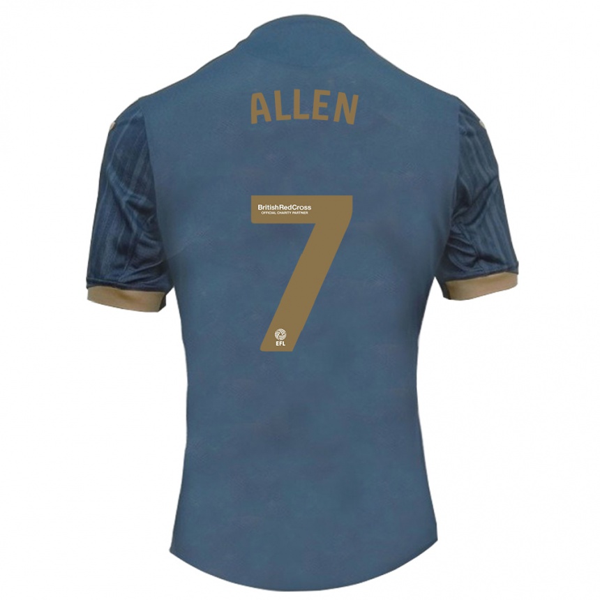 Enfant Football Maillot Joe Allen #7 Sarcelle Foncée Tenues Extérieur 2023/24 Canada