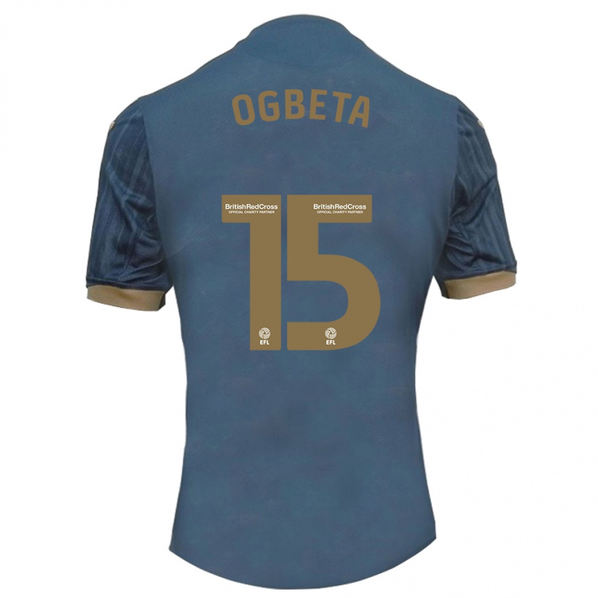 Enfant Football Maillot Nathanael Ogbeta #15 Sarcelle Foncée Tenues Extérieur 2023/24 Canada