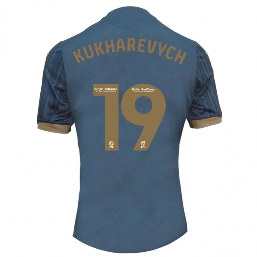 Enfant Football Maillot Mykola Kukharevych #19 Sarcelle Foncée Tenues Extérieur 2023/24 Canada