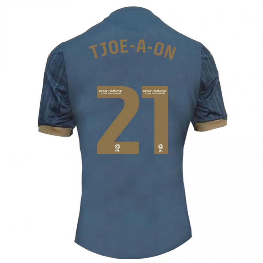 Enfant Football Maillot Nathan Tjoe-A-On #21 Sarcelle Foncée Tenues Extérieur 2023/24 Canada