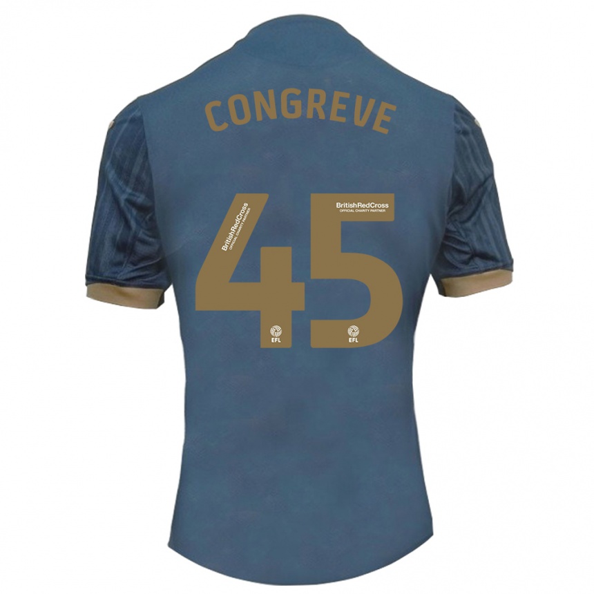 Enfant Football Maillot Cameron Congreve #45 Sarcelle Foncée Tenues Extérieur 2023/24 Canada