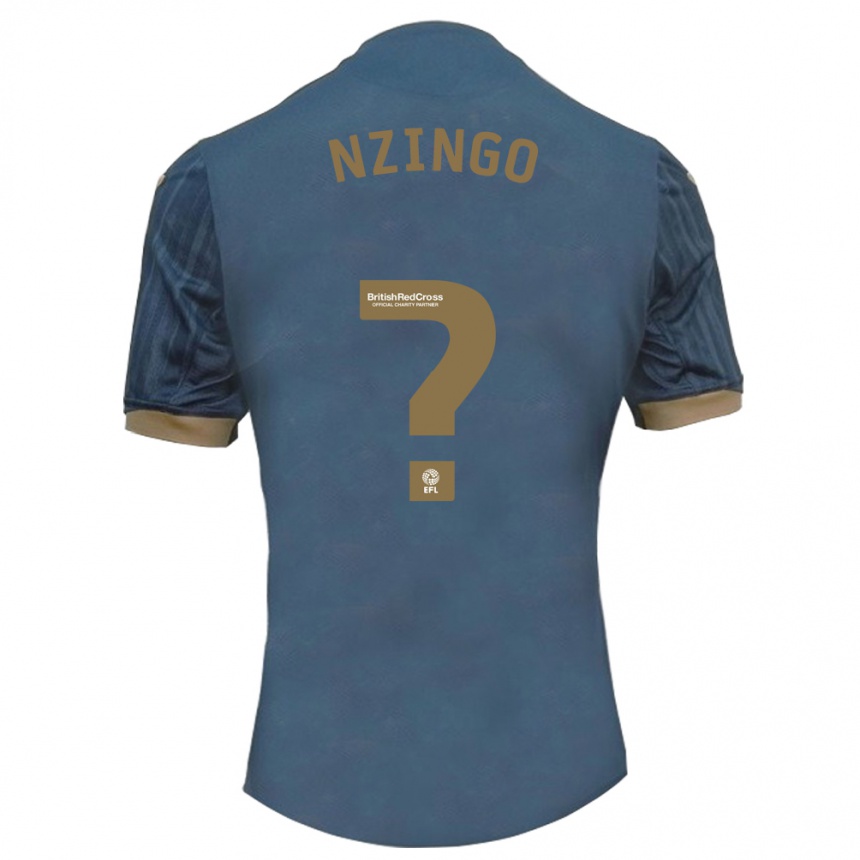 Enfant Football Maillot Glory Nzingo #0 Sarcelle Foncée Tenues Extérieur 2023/24 Canada