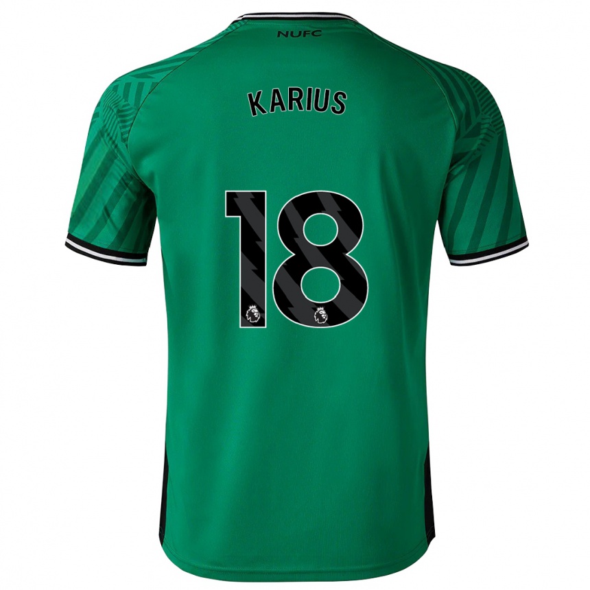 Kids Football Loris Karius #18 Green Away Jersey 2023/24 T-Shirt Canada