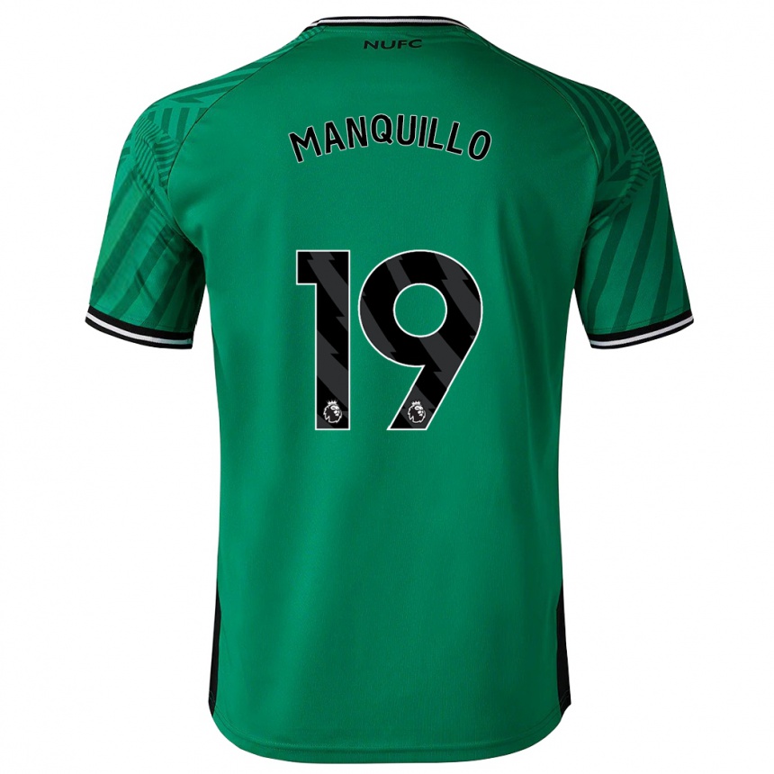 Kids Football Javier Manquillo #19 Green Away Jersey 2023/24 T-Shirt Canada