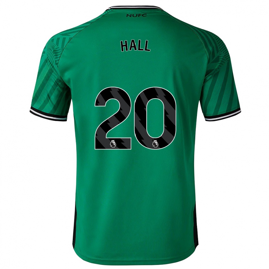 Kids Football Lewis Hall #20 Green Away Jersey 2023/24 T-Shirt Canada