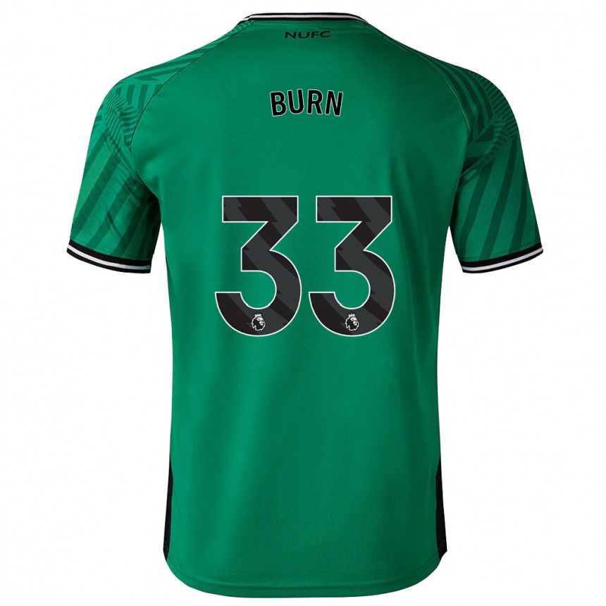 Kids Football Dan Burn #33 Green Away Jersey 2023/24 T-Shirt Canada