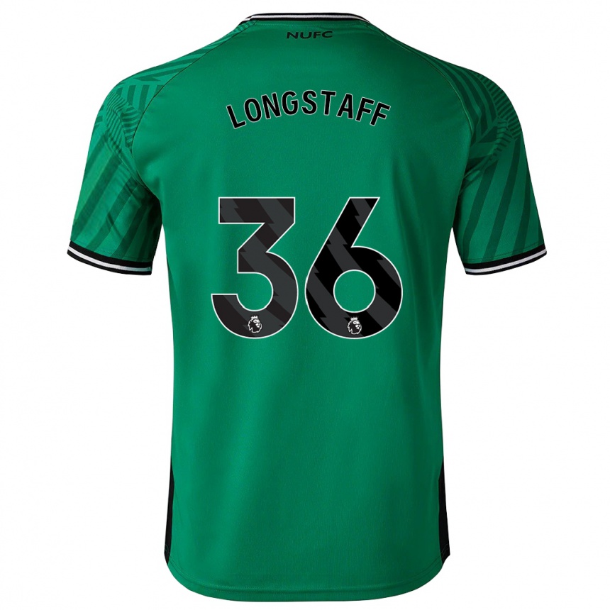 Kids Football Sean Longstaff #36 Green Away Jersey 2023/24 T-Shirt Canada