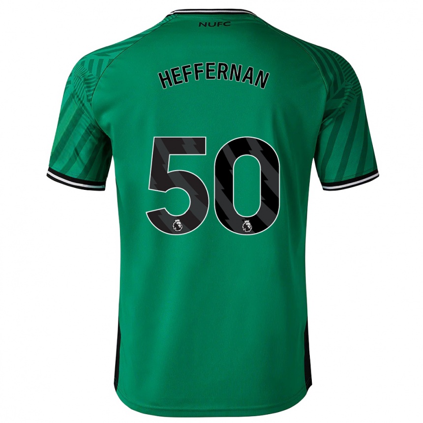 Kids Football Cathal Heffernan #50 Green Away Jersey 2023/24 T-Shirt Canada