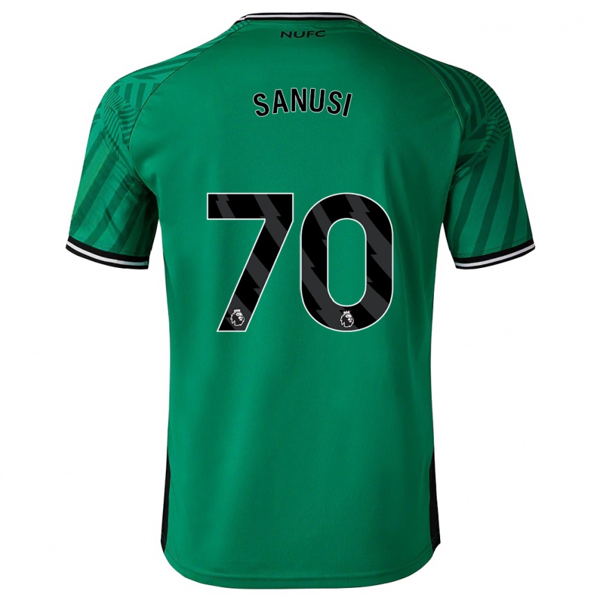 Kids Football Trevan Sanusi #70 Green Away Jersey 2023/24 T-Shirt Canada