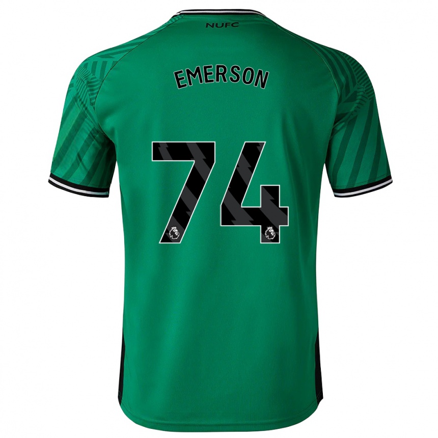 Kids Football Johnny Emerson #74 Green Away Jersey 2023/24 T-Shirt Canada