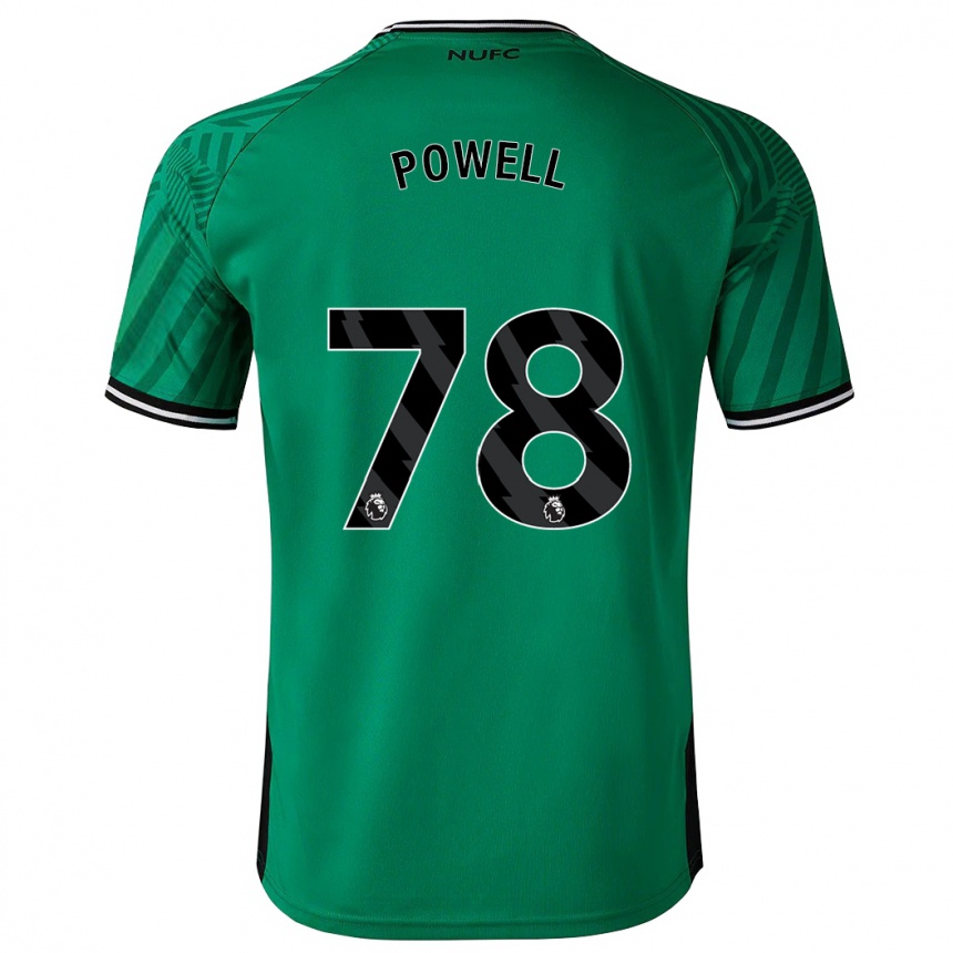 Kids Football Harry Powell #78 Green Away Jersey 2023/24 T-Shirt Canada