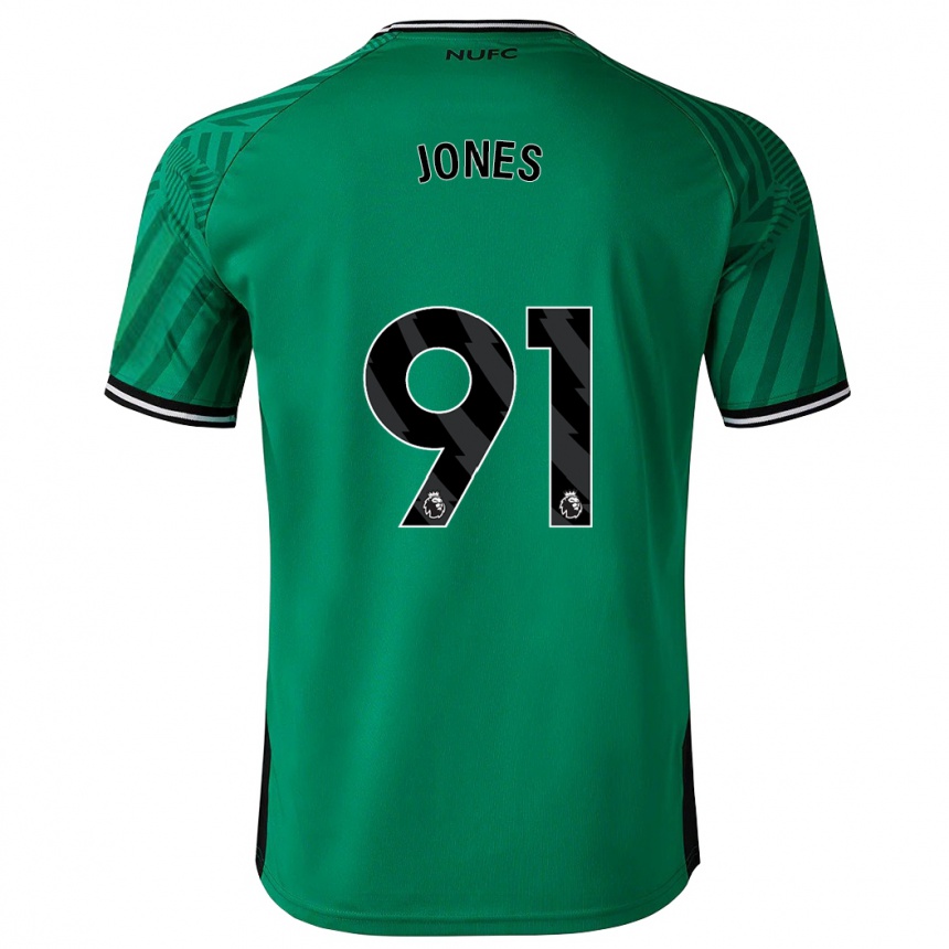 Kids Football Tyler Jones #91 Green Away Jersey 2023/24 T-Shirt Canada