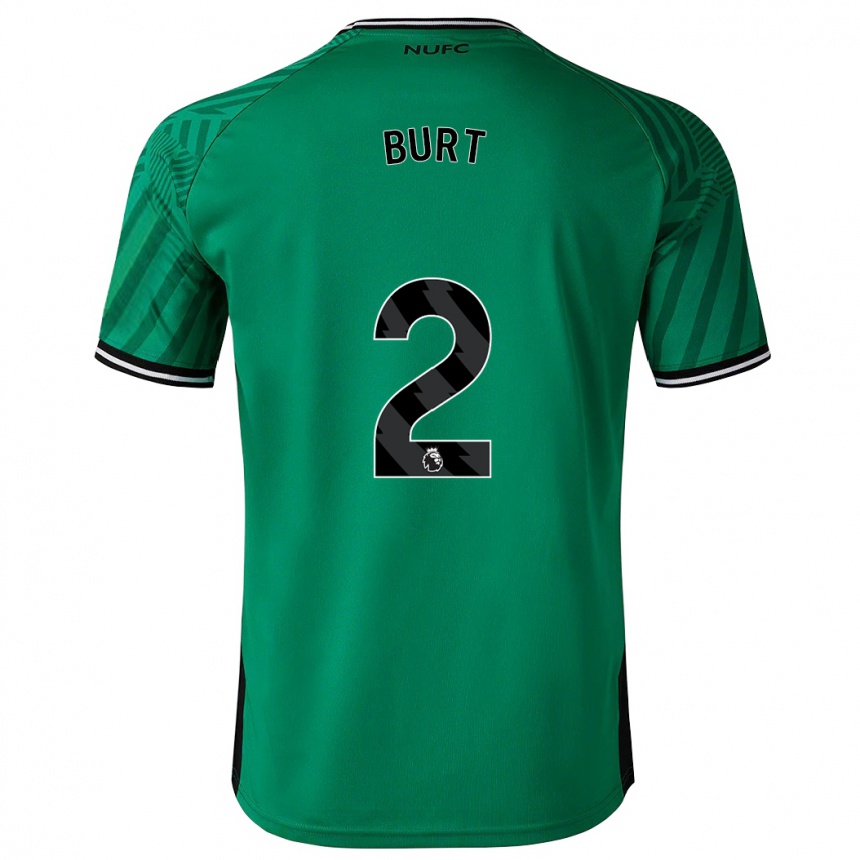 Kids Football Daisy Burt #2 Green Away Jersey 2023/24 T-Shirt Canada