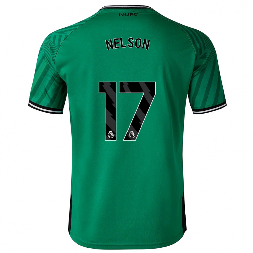 Kids Football Erin Nelson #17 Green Away Jersey 2023/24 T-Shirt Canada