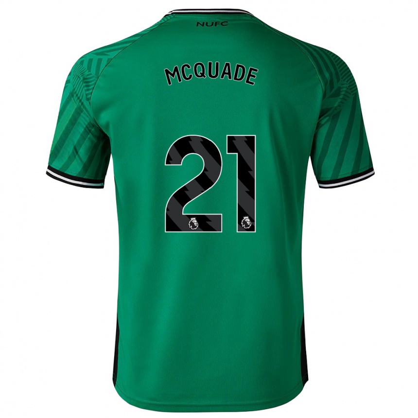 Kids Football Jasmine Mcquade #21 Green Away Jersey 2023/24 T-Shirt Canada