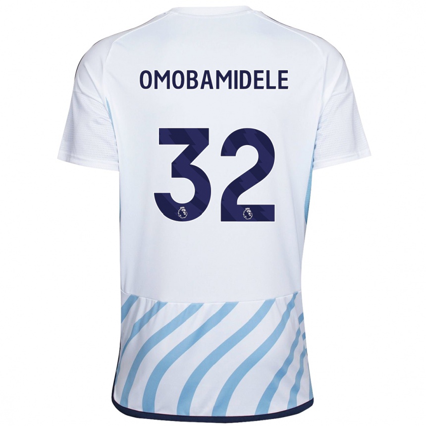 Enfant Football Maillot Andrew Omobamidele #32 Blanc Bleu Tenues Extérieur 2023/24 Canada