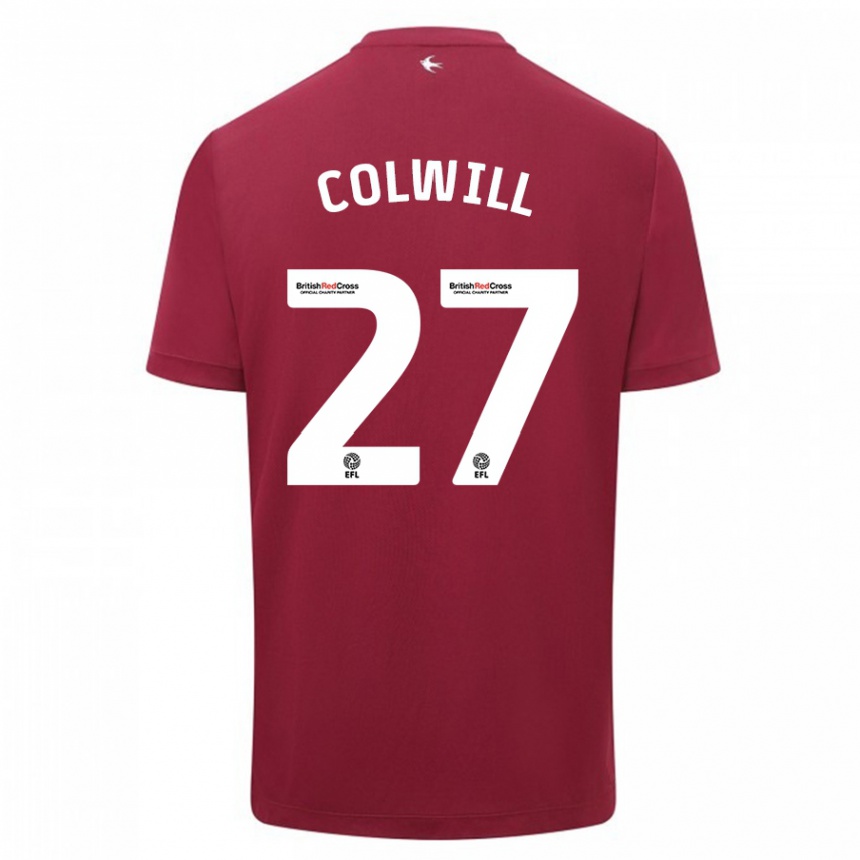 Enfant Football Maillot Rubin Colwill #27 Rouge Tenues Extérieur 2023/24 Canada