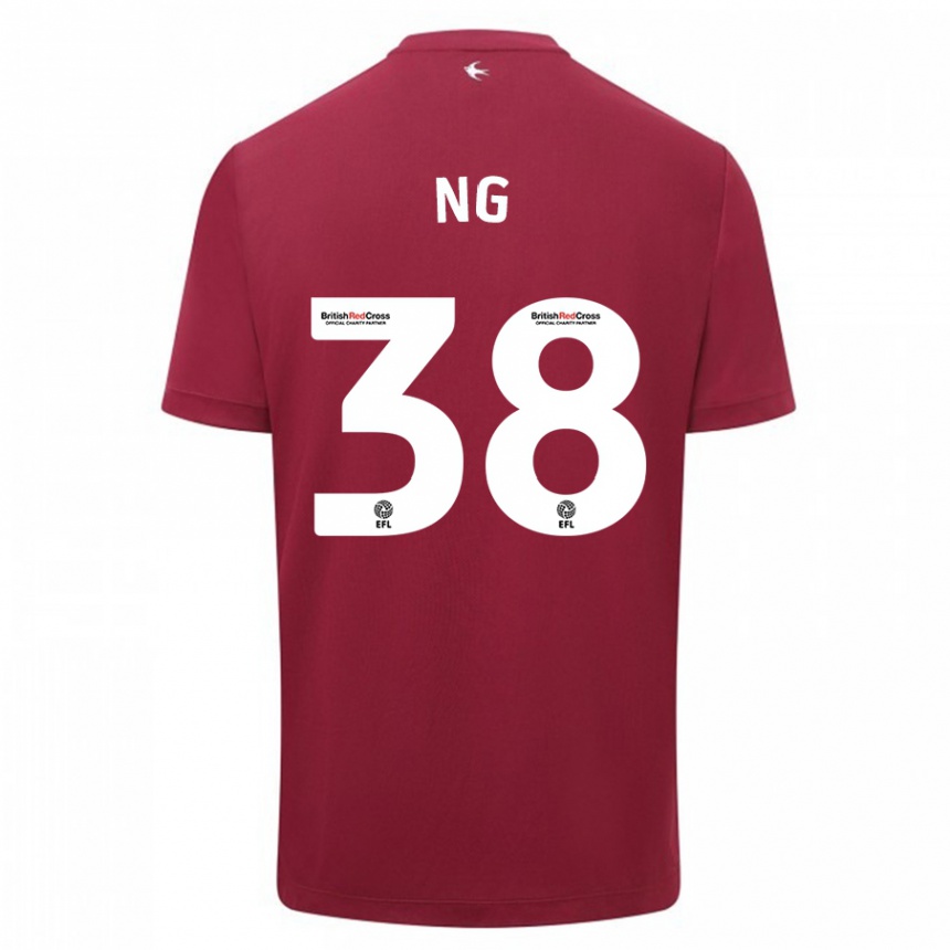 Kids Football Perry Ng #38 Red Away Jersey 2023/24 T-Shirt Canada