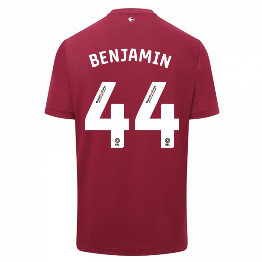 Kids Football Xavier Benjamin #44 Red Away Jersey 2023/24 T-Shirt Canada