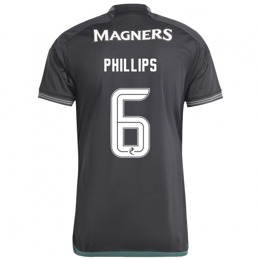 Kids Football Nathaniel Phillips #6 Black Away Jersey 2023/24 T-Shirt Canada