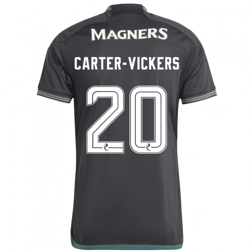 Kids Football Cameron Carter-Vickers #20 Black Away Jersey 2023/24 T-Shirt Canada