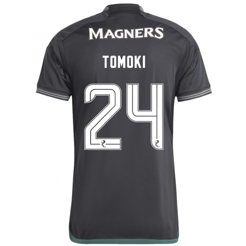 Kids Football Tomoki Iwata #24 Black Away Jersey 2023/24 T-Shirt Canada