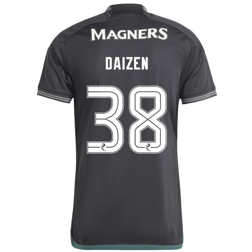 Kids Football Daizen Maeda #38 Black Away Jersey 2023/24 T-Shirt Canada