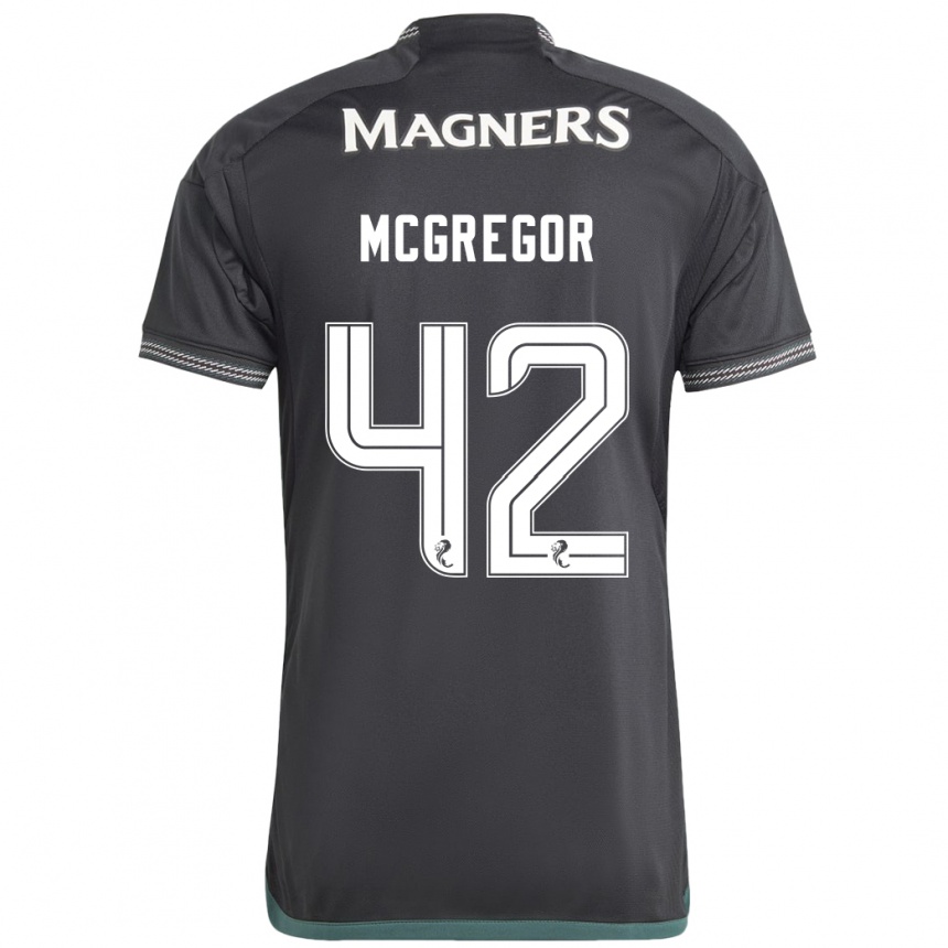 Enfant Football Maillot Callum Mcgregor #42 Noir Tenues Extérieur 2023/24 Canada