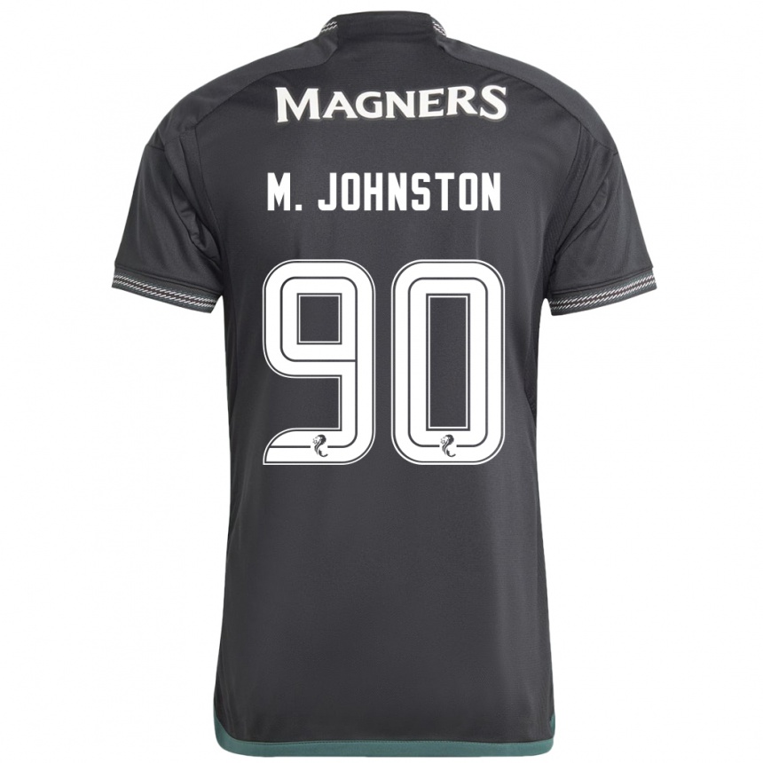 Kids Football Mikey Johnston #90 Black Away Jersey 2023/24 T-Shirt Canada