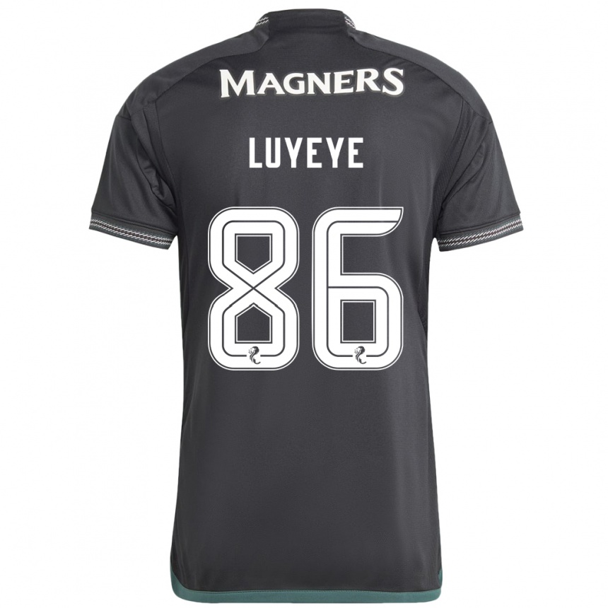 Kids Football Benny-Jackson Luyeye #86 Black Away Jersey 2023/24 T-Shirt Canada