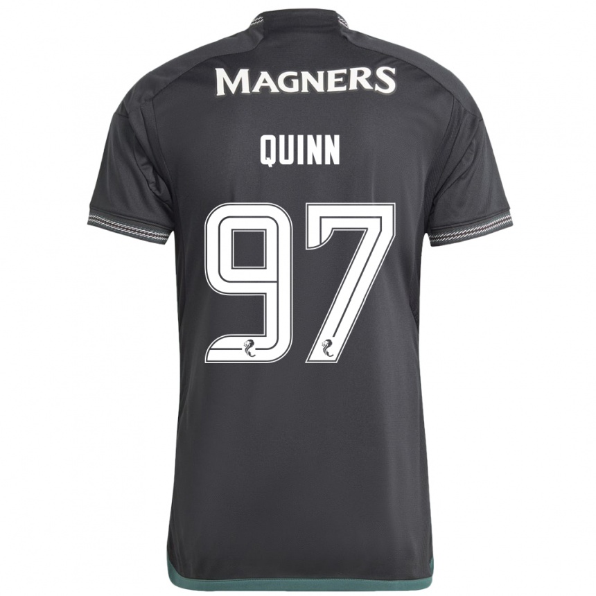 Kids Football Ben Quinn #97 Black Away Jersey 2023/24 T-Shirt Canada