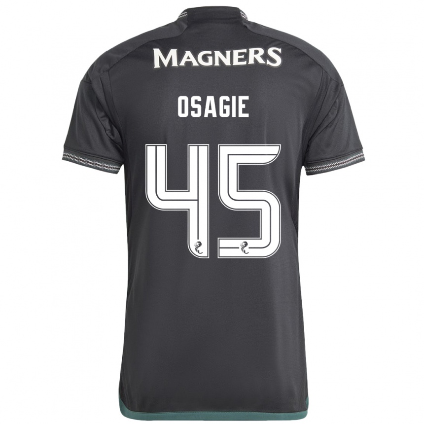 Kids Football Justin Osagie #45 Black Away Jersey 2023/24 T-Shirt Canada