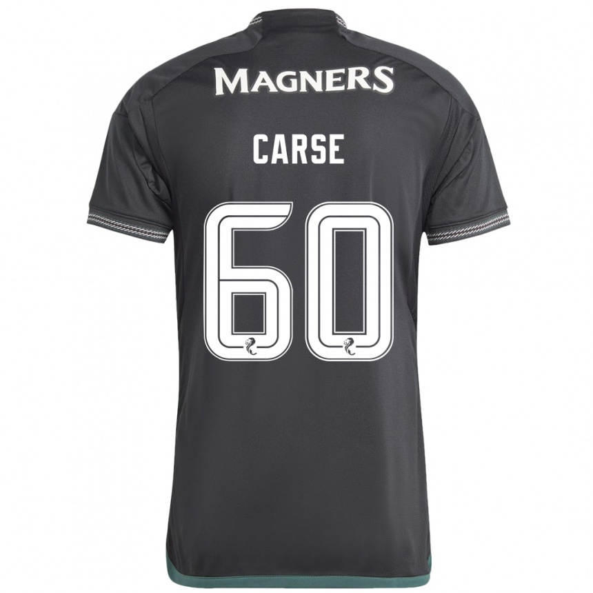 Kids Football Mackenzie Carse #60 Black Away Jersey 2023/24 T-Shirt Canada