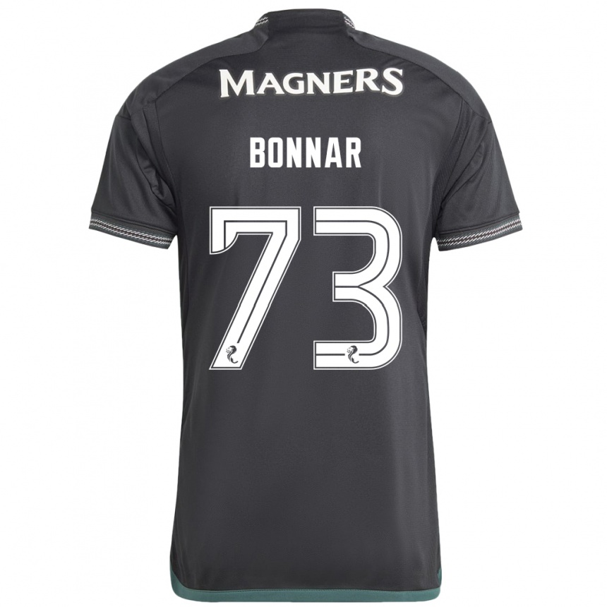 Kids Football Jude Bonnar #73 Black Away Jersey 2023/24 T-Shirt Canada