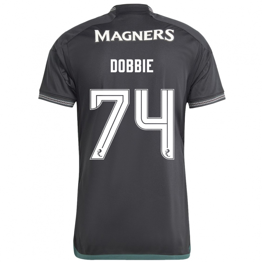 Kids Football Lewis Dobbie #74 Black Away Jersey 2023/24 T-Shirt Canada