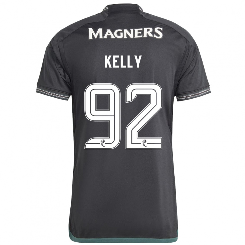 Kids Football Daniel Kelly #92 Black Away Jersey 2023/24 T-Shirt Canada