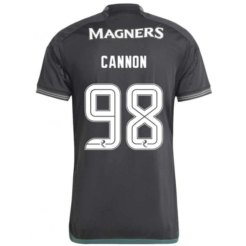 Kids Football Aidan Cannon #98 Black Away Jersey 2023/24 T-Shirt Canada